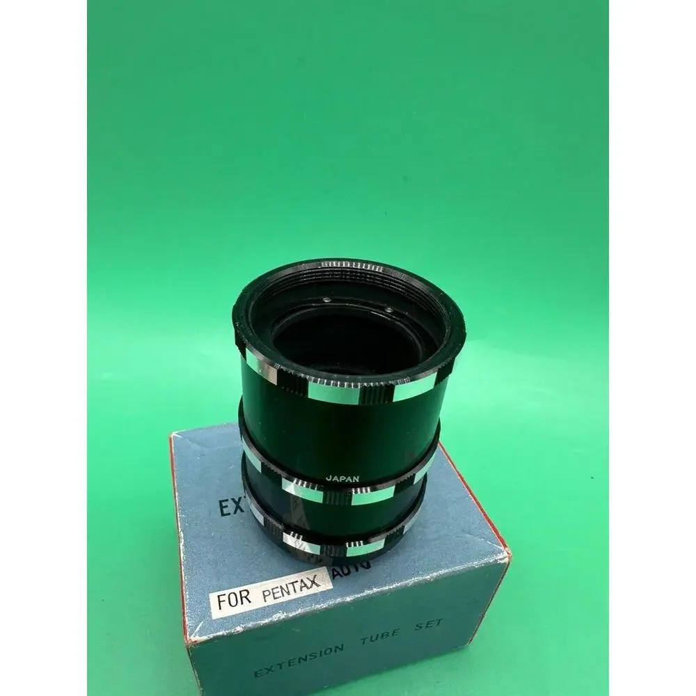VINTAGE UNIPHOT EXTENSION TUBE SET FOR PENTAX AUTO CAMERAS WITH ORIGINAL BOX